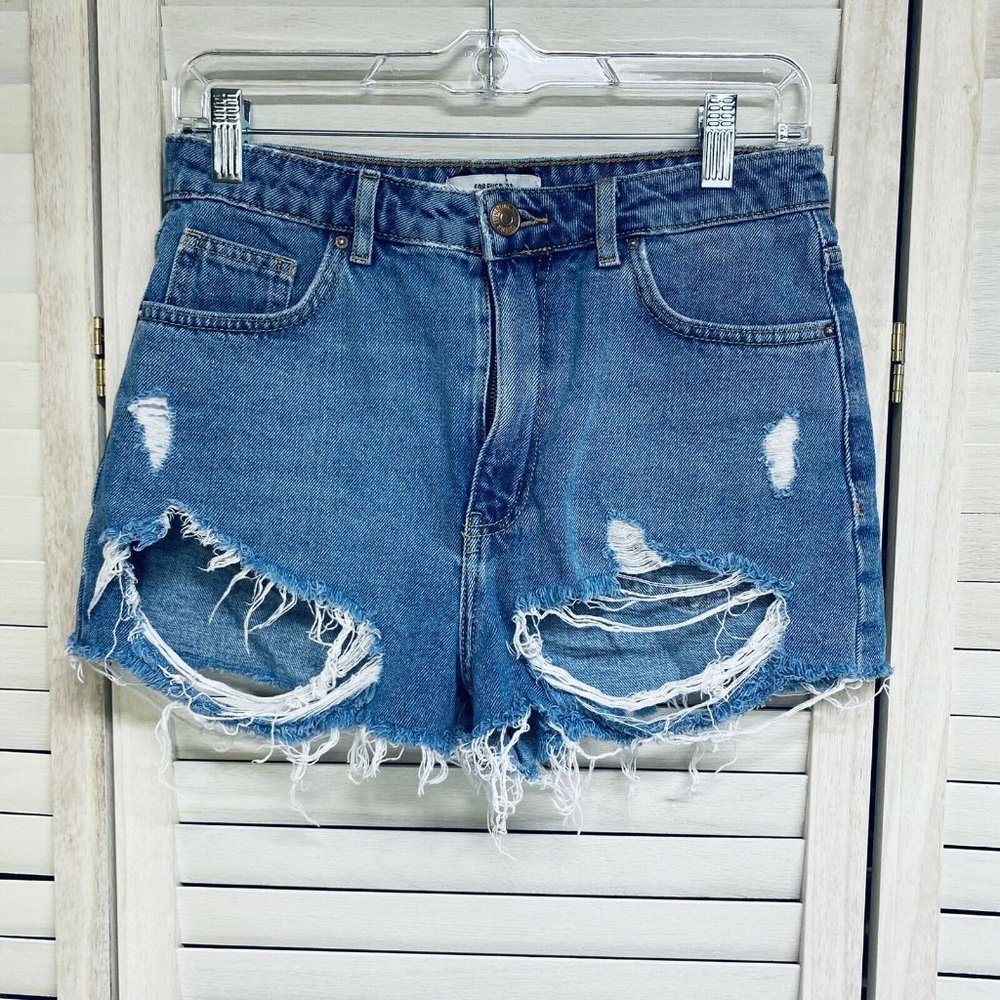Forever 21 Women's ‎ Distressed Denim Shorts Sz 27